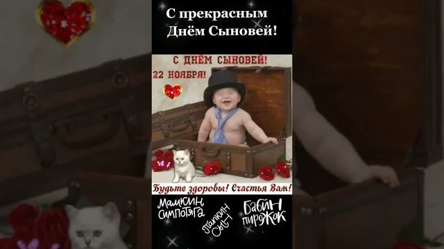 С ДНЕМ СЫНОВЕЙ! 22 НОЯБРЯ!