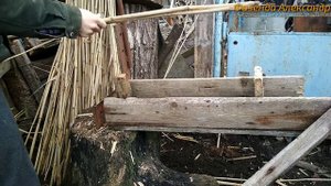 Нарезка камыша для улья