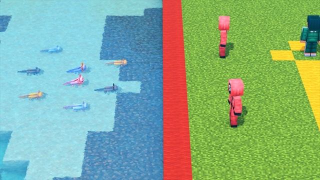 Squid Game vs Axolotl Life 1 - Minecraft Animation смотреть онлайн
