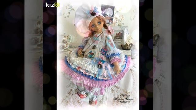Коллекционные текстильные куклы.