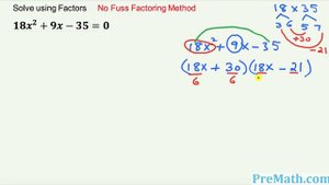 Solve Quadratic Equations By Factoring - Simple Trick No Fuss!