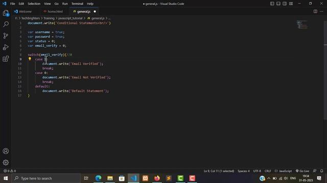 Javascript Tutorial In Hindi For Beginners Part #12 | Javascirpt SWITCH Case