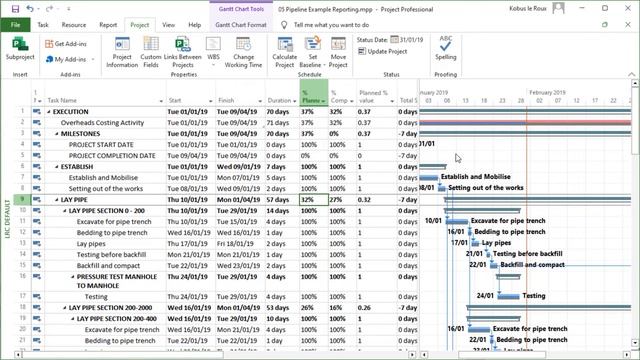 Tutorial - How to create a planned percentage (% Planned) field in Microsoft Projects. смотреть онлайн