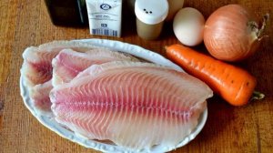 Рыба с морковью в духовке. Рецепт очень