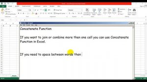 How to use the Excel CONCATENATE function || Concatenate Excel Function