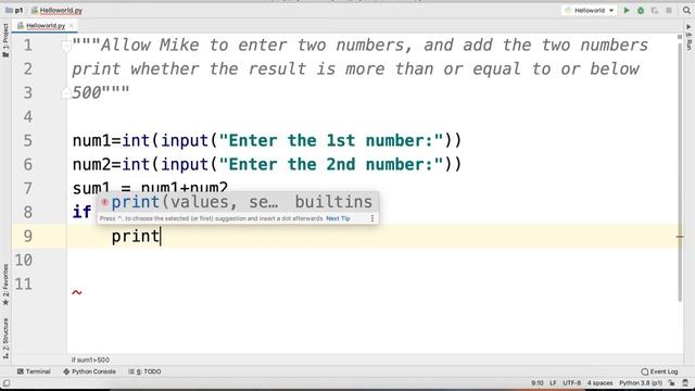 Python Practice Series 44 |  Beginners | Level 1 | Basic | Input Number Add return Greater | Code