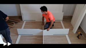 IKEA BRIMNES bed frame with storage assembly