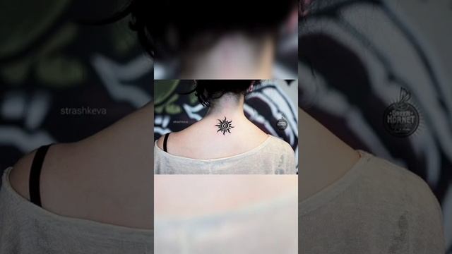 10 attractive neck tattoo art ideas for women // 2022