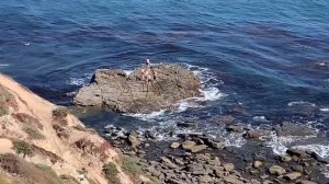 Sunken City and Korean Bell of Friendship in Angel Gate Park San Pedro Los Angeles California