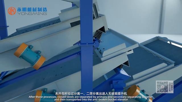 Оборудование для очистки, шелушения и сепарации семян подсолнечника KTF4-3000 смотреть онлайн