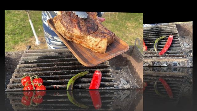 Вкуснейший стейк Су-вид с соусом чимичурри.