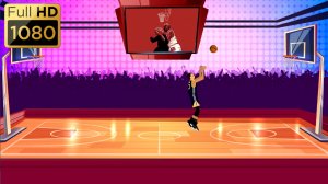 Анимированный фон "Баскетбольная арена".
Cartoon background "Basketball arena".