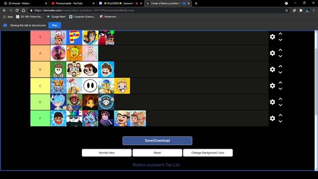 Ranking famous Roblox youtubers (Tier list) смотреть онлайн