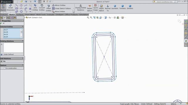 SolidWorks Tutorial  2D Sketch Rotate Entities | SolidWorks Tips And Trick