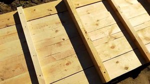 Привоз доски и первый щит опалубки МЗЛФ