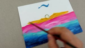 АКРИЛОВАЯ ЖИВОПИСЬ Ocean Sunrise Легкая для начинающих Расслабляющая арт-терапия