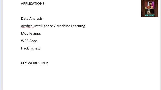 Introduction Keywords and Input and Output Operations in Python ?? / #VSKTECHY  / #pythonprogrammin