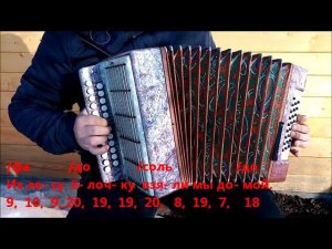 Маленькой ёлочке холодно зимой (разбор на гармони)