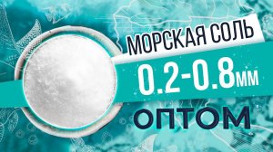 Морская соль 0,2 - 0,8 мм оптом. Мелкая гранула. Обзор соли и производства от БСК.