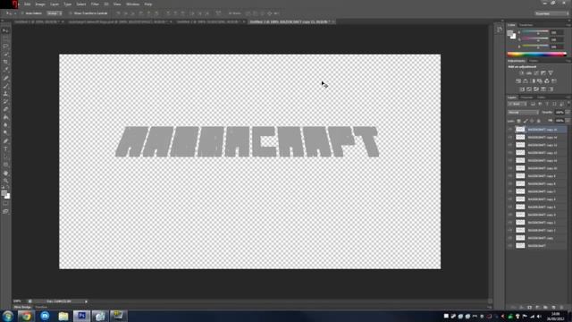 Create Custom Minecraft Logo - Easy Tutorial || Photoshop смотреть онлайн