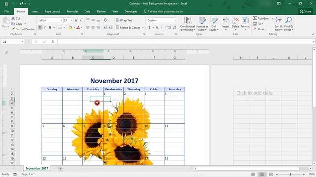 How to Add a Printable Background Picture in Excel - Tutorial ?️