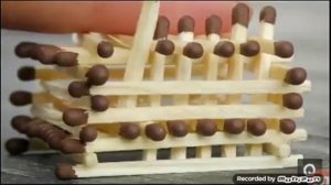 Самодельная машина из спичек