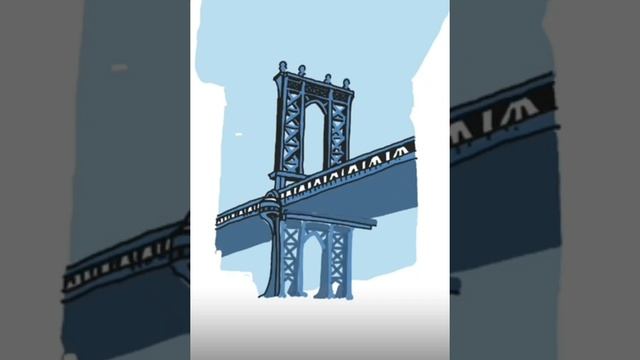 Учимся рисовать: мост      Learning to draw: Bridge