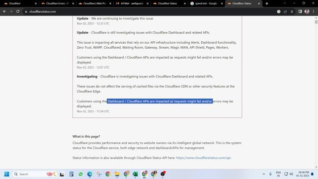 Cloudflare Not Working | Cloudflare Dashboard And Cloudflare API Service Issues | Code: 1001