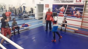 Бокс. Матч-реванш от девочки в 12-13лет.