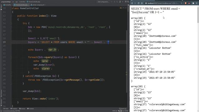 PHP PDO Tutorial Part 1 - Prepared Statements - SQL Injection - Full PHP 8 Tutorial