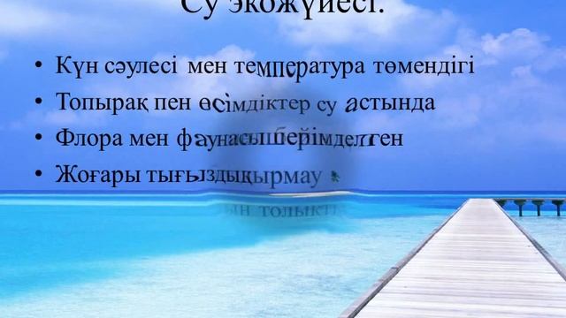 Су және құрлық экожүйелерін салыстыру. 8 класс. Биология. (слайд шоу, презентация сабақ) смотреть онлайн