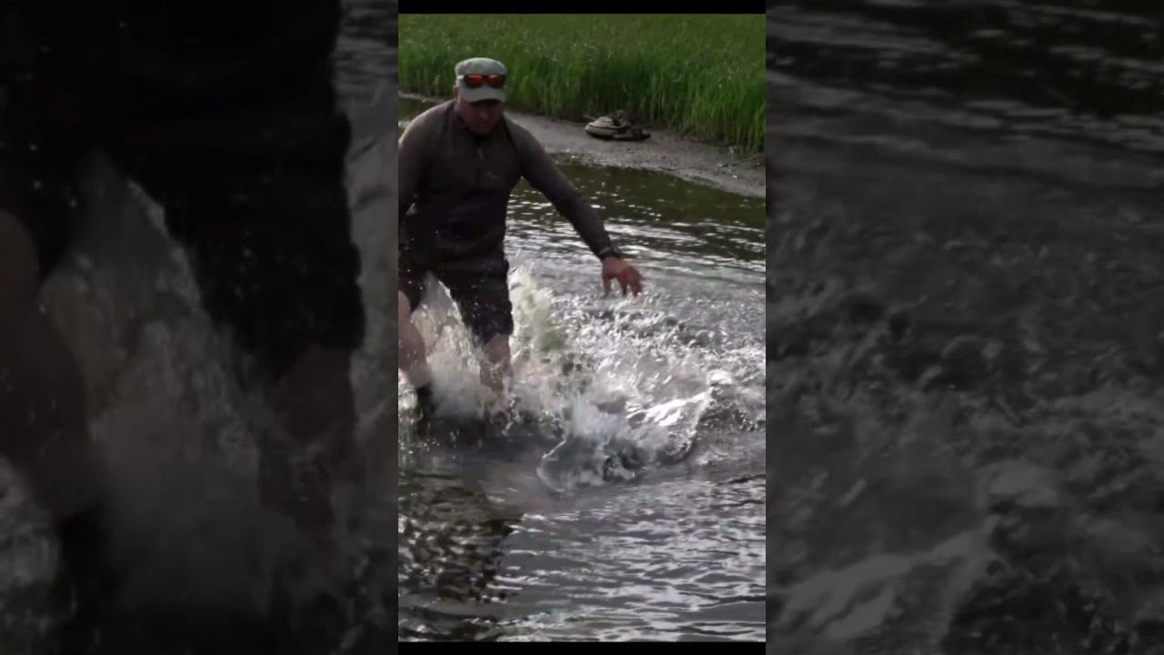 Опаснейший рукопашный бой Андрюхи на горной реке с гиганской рыбой #рыбалка #таймень #fishing смотреть онлайн