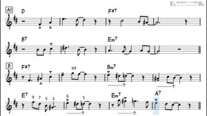 All of Me - Backing Track with Sheet Music for Tenor Sax (Take -3)