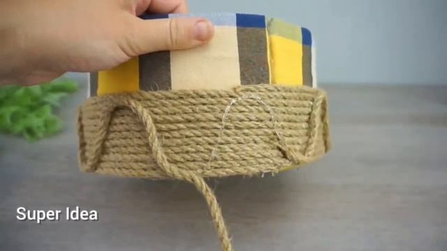 Оригинальные Корзинки из Джутового Шпагата своими руками смотреть онлайн