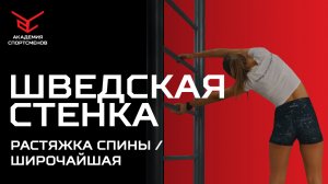 Растяжка Спины на Шведской Стенке | Академия Спортсменов