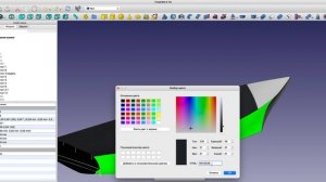 Free Cad перекрашиваю поверхности и делаю глянец