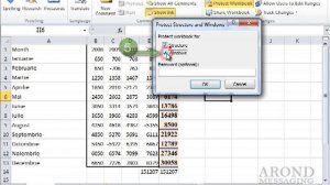 Using Excel 2010 - Protect a Workbooks Structure and Windows