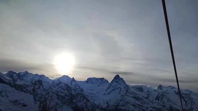 Спуск на 1 высоту Домбай 09.12.22. смотреть онлайн