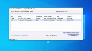 Low Level Format tool   утилита низкоуровневого форматирования