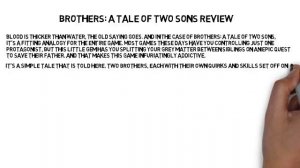 A tale of two sons review