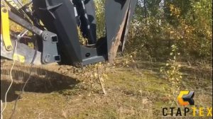 ПЕРЕСАДЧИК ДЕРЕВЬЕВ НА ЭКСКАВАТОР ПОГРУЗЧИК