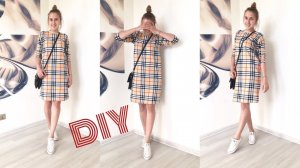 Как сшить трикотажное платье со спущенным плечом за 30 минут |TIM_hm|