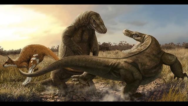 Мегалания звуки и голос / Megalania Sounds - самая большая наземная ящерица