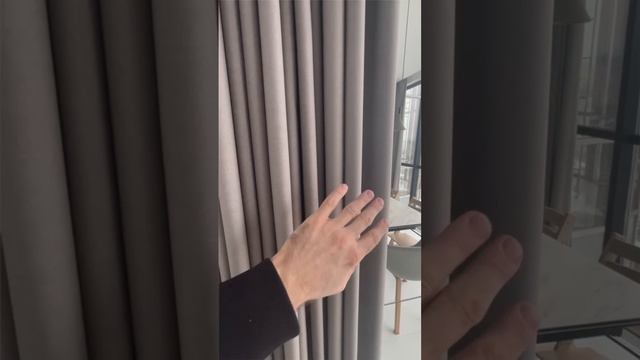 Портьеры на панорамные окна кухни