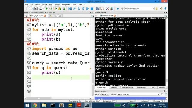 Introduction to Python, Class 5