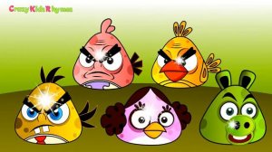 Angry Birds Finger Family Nursery Rhyme   Cartoon Animation Nursery Rhymes   Children Songs HD