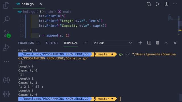 Go Tutorial (Golang) 14 - Slice Operations Using builtin functions