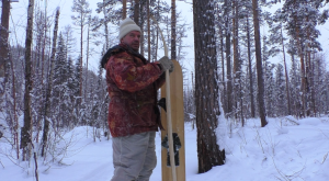 Жировки лося. По следу. Лыжи. В обратный путь.