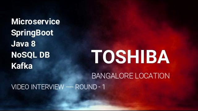 Toshiba | Java spring boot microservice | Technical Interview | Round 1 смотреть онлайн