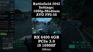 RX 6400 Battlefield 2042 #rx6400 #bf2042 #shorts